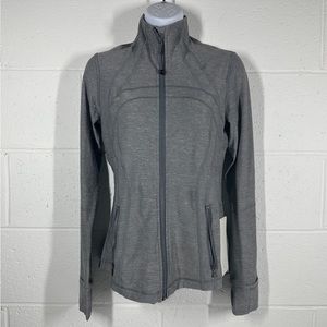 NWT Lululemon Define Jacket Brushed Sz 6 Heathered Gray Luon Full Zip
